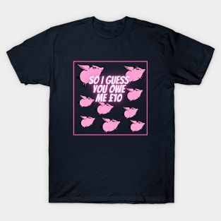 So I guess you owe me £10 (when pigs fly) T-Shirt